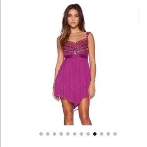 Free People Fuchsia Coin Dress